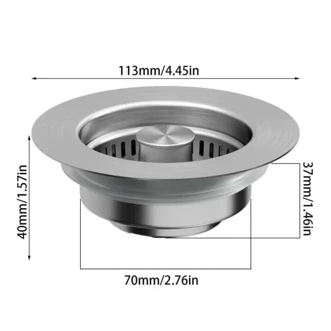 🔥LAST DAY 53% OFF-Upgraded 3 in 1 Kitchen Sink Drain Strainer