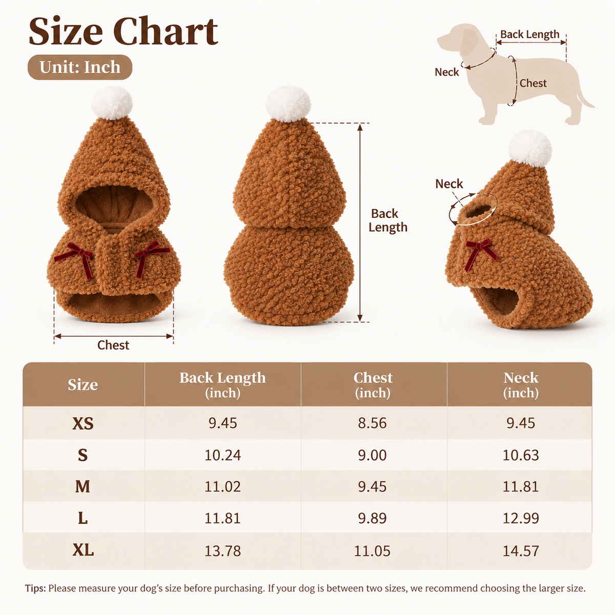 Brown Pet Cape