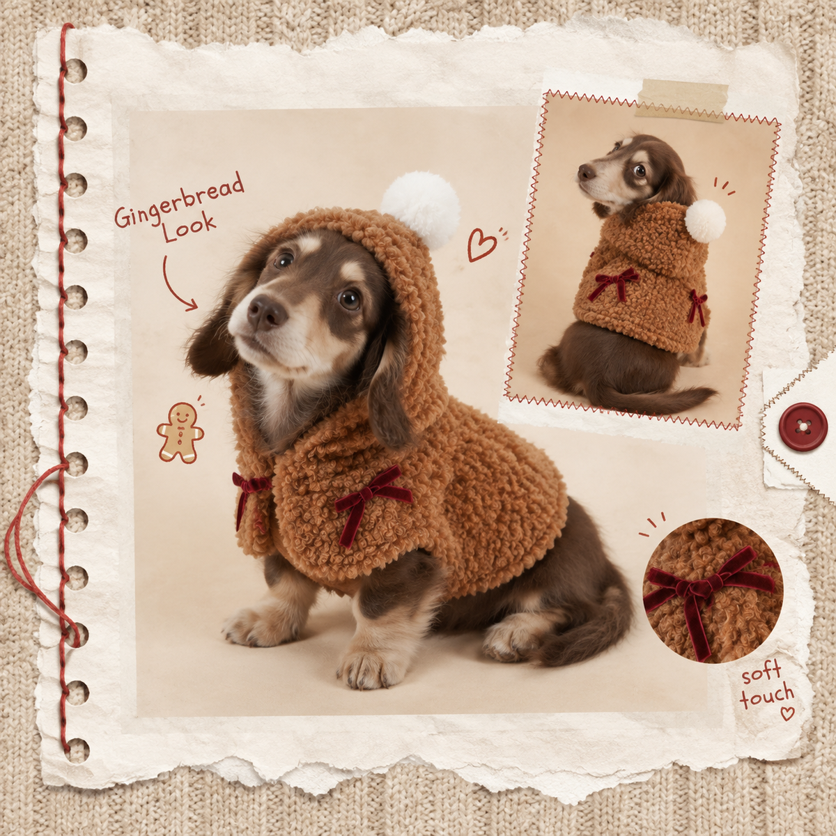 Brown Pet Cape
